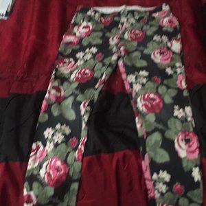 Floral rainforest pants